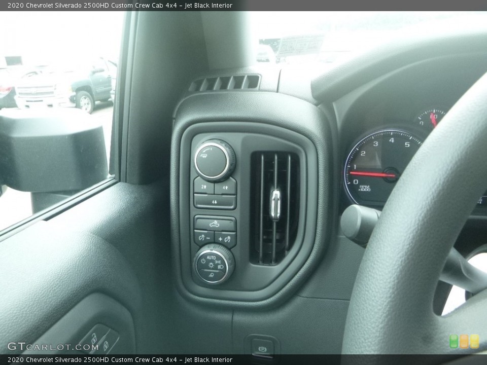 Jet Black Interior Controls for the 2020 Chevrolet Silverado 2500HD Custom Crew Cab 4x4 #134543834