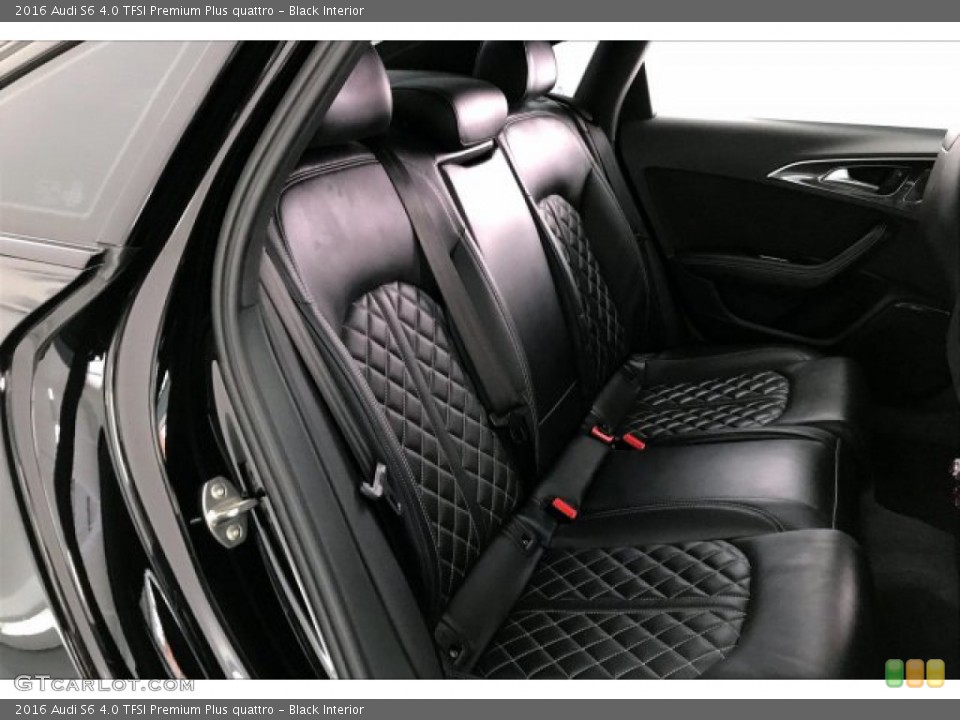 Black Interior Rear Seat for the 2016 Audi S6 4.0 TFSI Premium Plus quattro #134555102