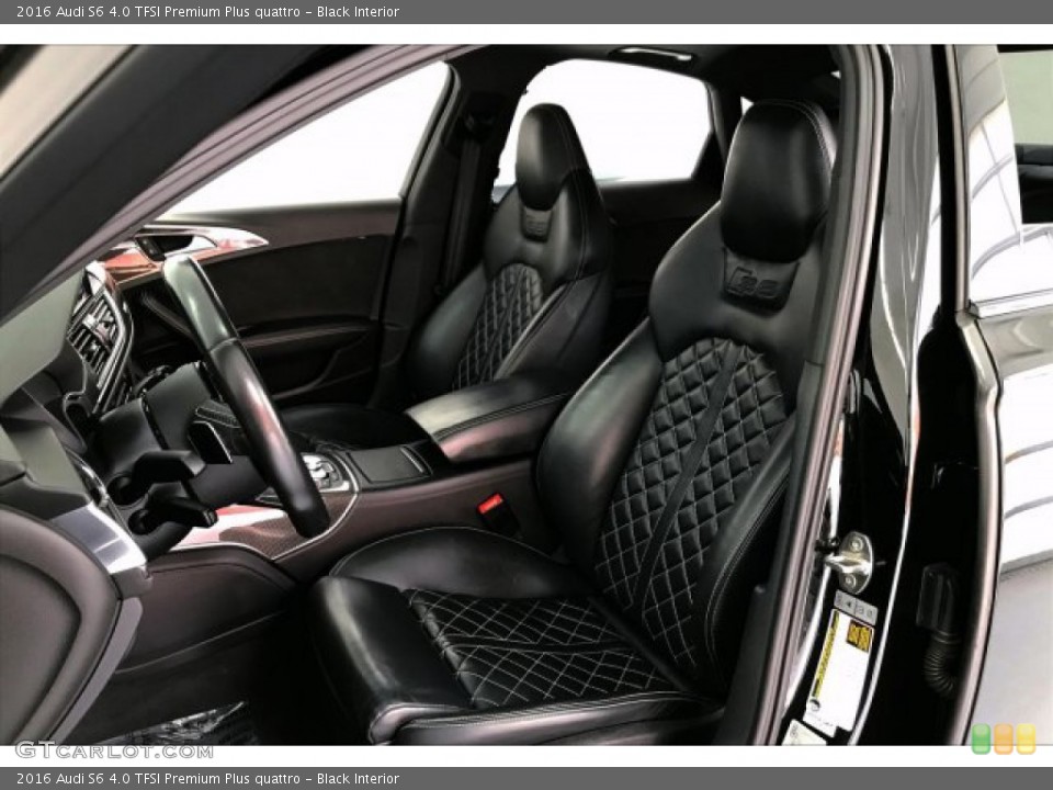 Black Interior Front Seat for the 2016 Audi S6 4.0 TFSI Premium Plus quattro #134555123