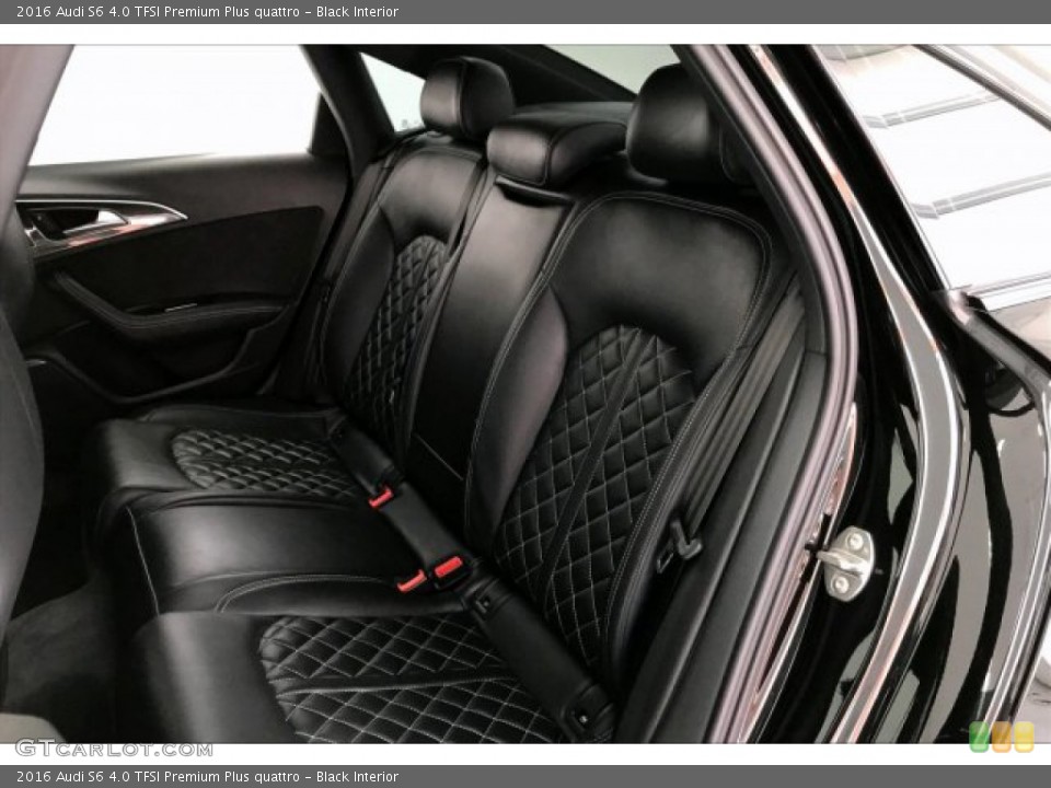 Black Interior Rear Seat for the 2016 Audi S6 4.0 TFSI Premium Plus quattro #134555138