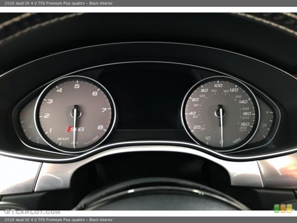 Black Interior Gauges for the 2016 Audi S6 4.0 TFSI Premium Plus quattro #134555213