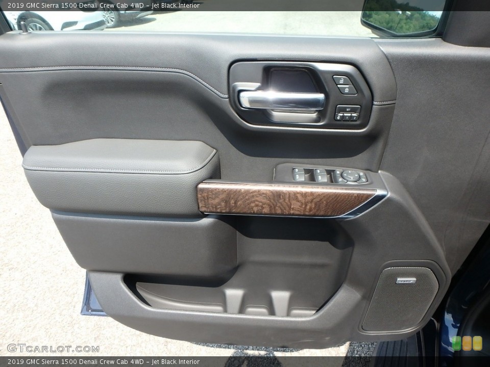 Jet Black Interior Door Panel for the 2019 GMC Sierra 1500 Denali Crew Cab 4WD #134570389