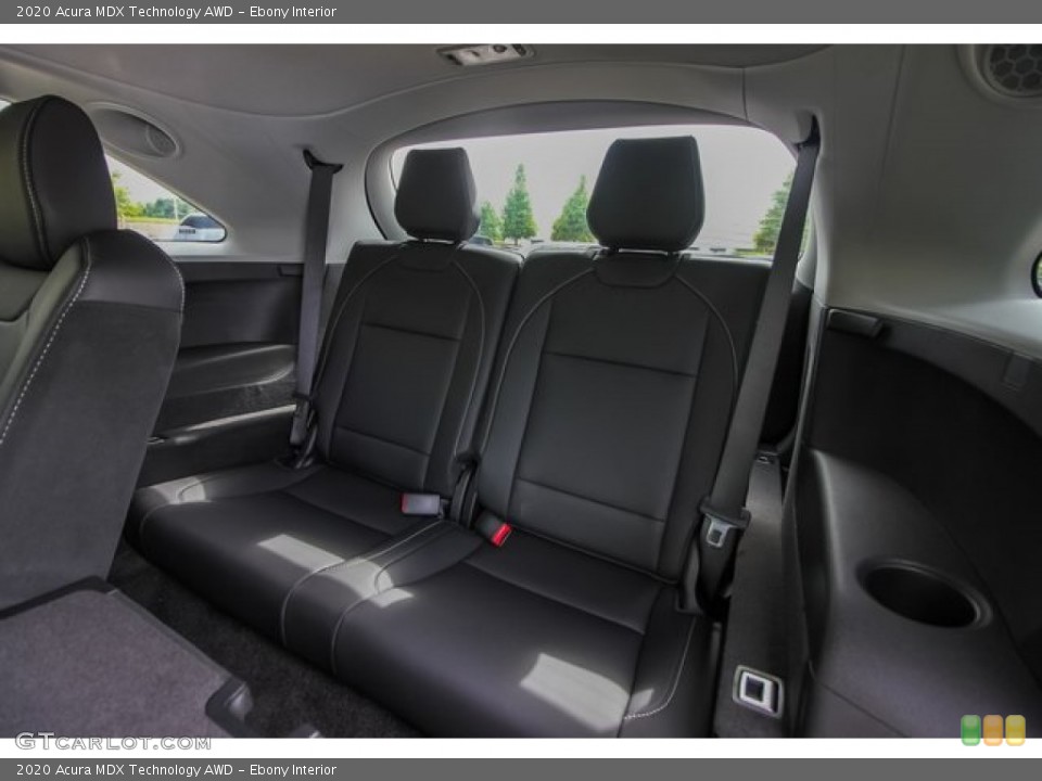 Ebony Interior Rear Seat for the 2020 Acura MDX Technology AWD #134576923