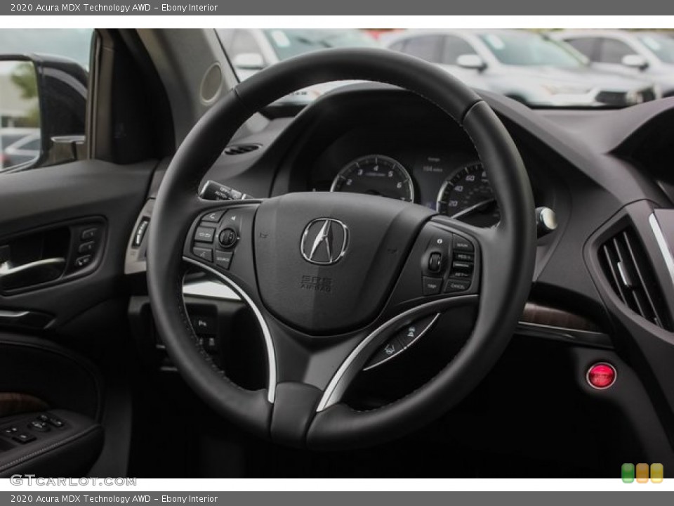 Ebony Interior Steering Wheel for the 2020 Acura MDX Technology AWD #134576950