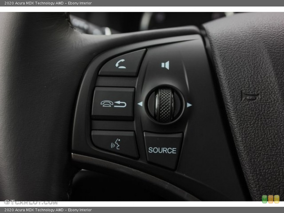 Ebony Interior Steering Wheel for the 2020 Acura MDX Technology AWD #134576977