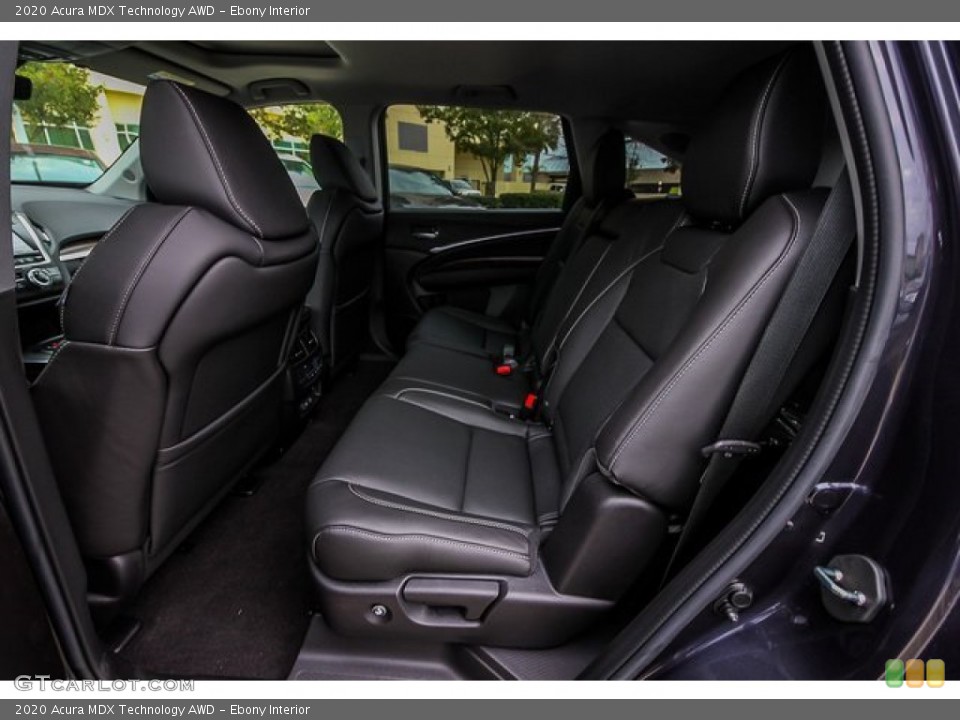 Ebony Interior Rear Seat for the 2020 Acura MDX Technology AWD #134581630