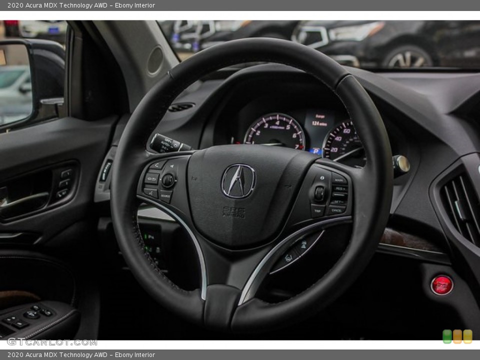 Ebony Interior Steering Wheel for the 2020 Acura MDX Technology AWD #134581861