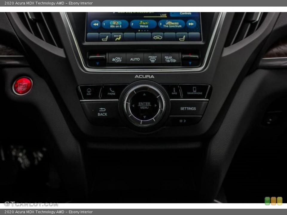 Ebony Interior Controls for the 2020 Acura MDX Technology AWD #134581935