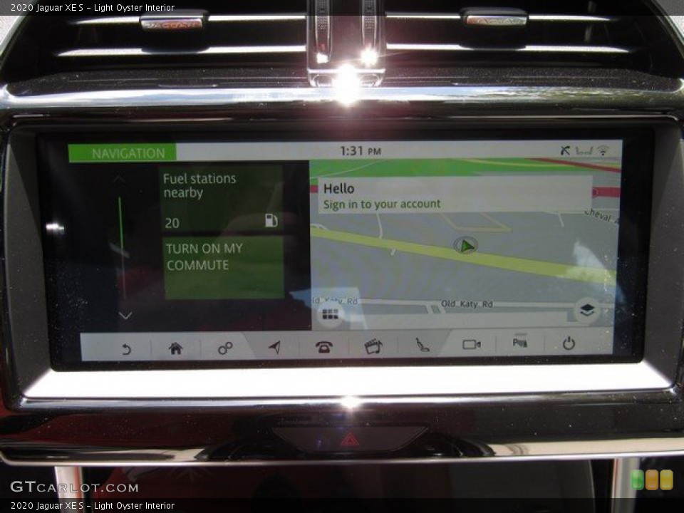 Light Oyster Interior Navigation for the 2020 Jaguar XE S #134586988