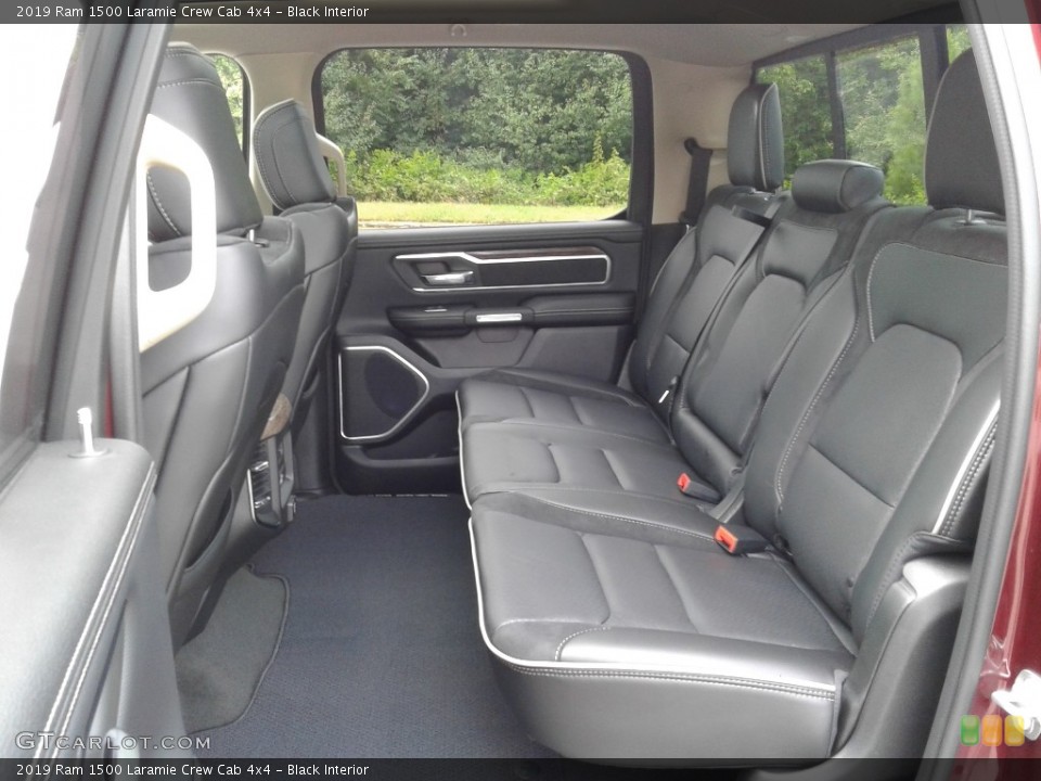 Black Interior Rear Seat for the 2019 Ram 1500 Laramie Crew Cab 4x4 #134589223