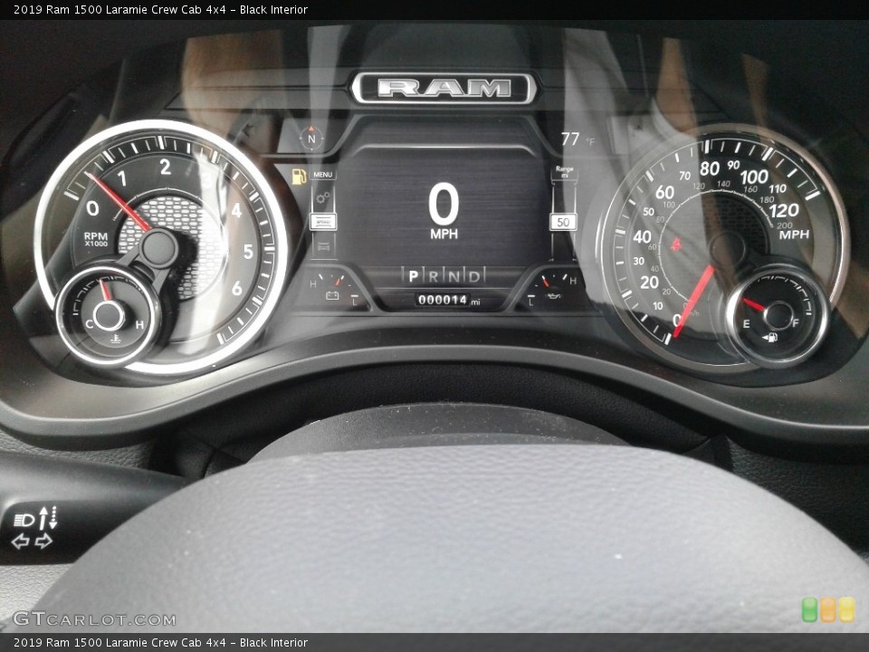 Black Interior Gauges for the 2019 Ram 1500 Laramie Crew Cab 4x4 #134589451