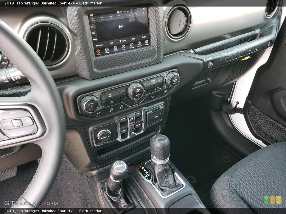 Black Interior Controls for the 2019 Jeep Wrangler Unlimited Sport 4x4 #134589460