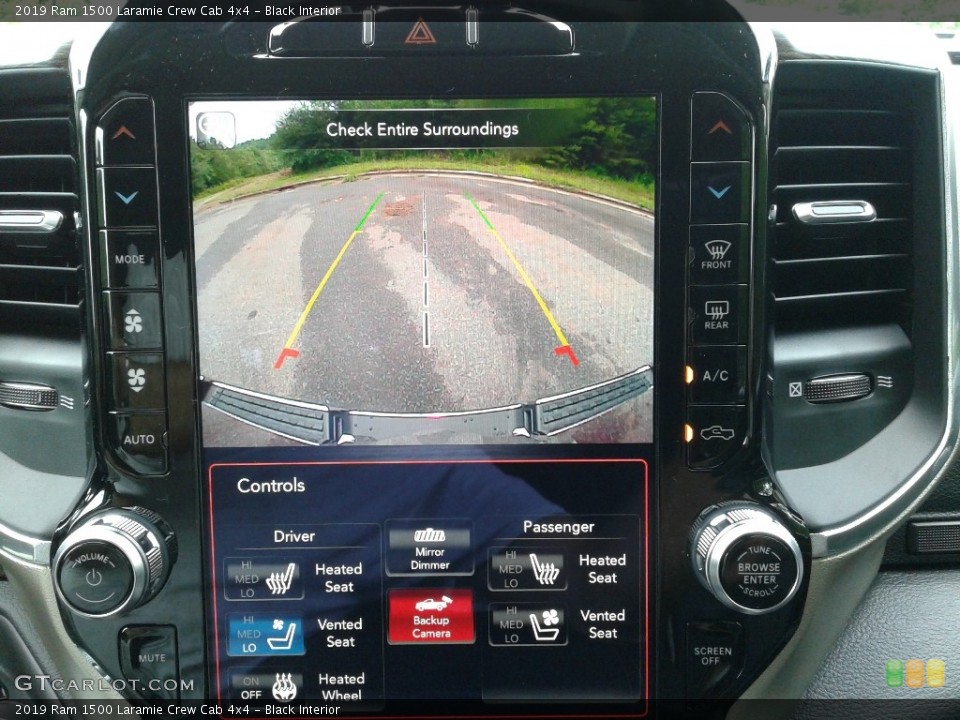 Black Interior Navigation for the 2019 Ram 1500 Laramie Crew Cab 4x4 #134589535