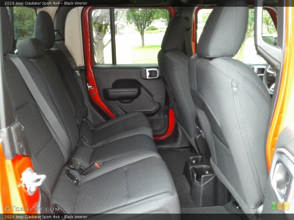 Black Interior Rear Seat for the 2020 Jeep Gladiator Sport 4x4 #134590282