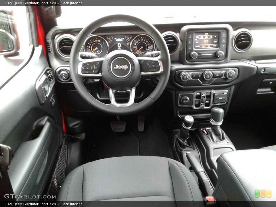 Black Interior Dashboard for the 2020 Jeep Gladiator Sport 4x4 #134590528