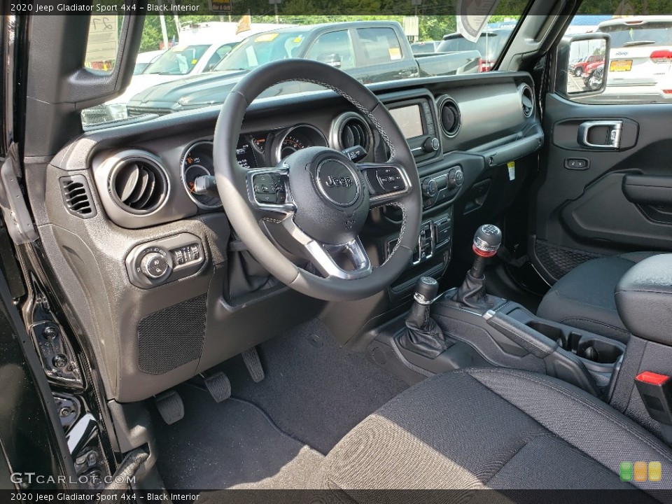 Black Interior Photo for the 2020 Jeep Gladiator Sport 4x4 #134591065