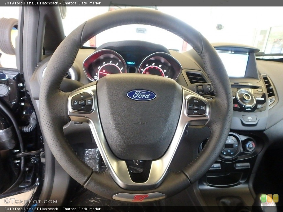 Charcoal Black Interior Steering Wheel for the 2019 Ford Fiesta ST Hatchback #134591890