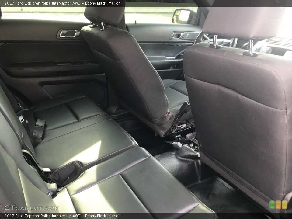 Ebony Black Interior Rear Seat for the 2017 Ford Explorer Police Interceptor AWD #134600998