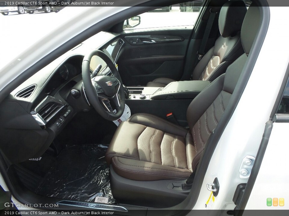 Dark Auburn/Jet Black Interior Front Seat for the 2019 Cadillac CT6 Sport AWD #134603037
