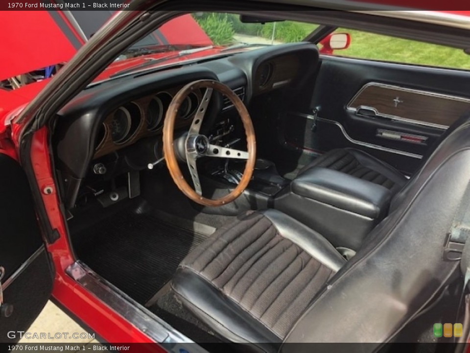 Black Interior Photo for the 1970 Ford Mustang Mach 1 #134603097