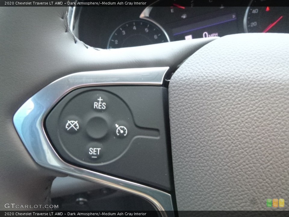 Dark Atmosphere/­Medium Ash Gray Interior Steering Wheel for the 2020 Chevrolet Traverse LT AWD #134609181