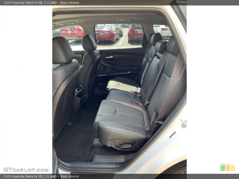 Black Interior Rear Seat for the 2020 Hyundai Santa Fe SEL 2.0 AWD #134613858
