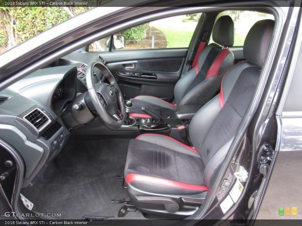 Carbon Black Interior Front Seat for the 2018 Subaru WRX STI #134615538