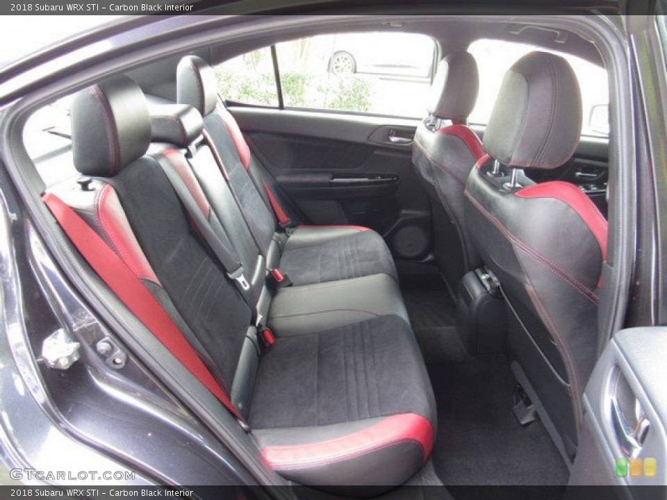 Carbon Black Interior Rear Seat for the 2018 Subaru WRX STI #134615622