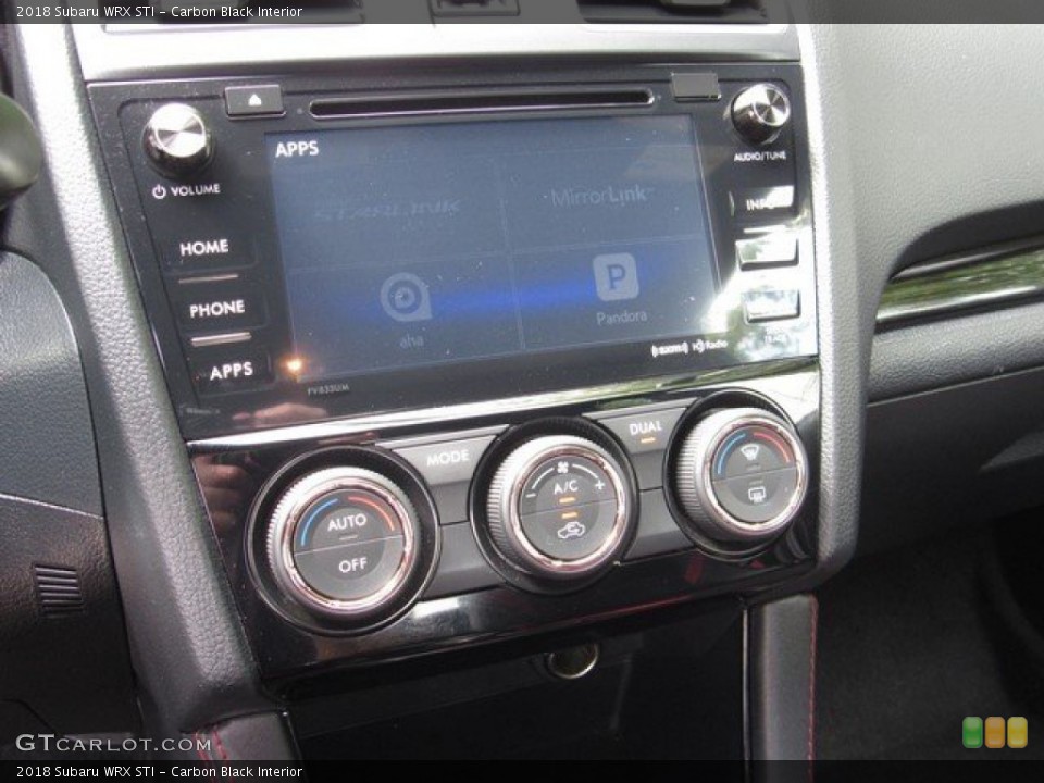 Carbon Black Interior Controls for the 2018 Subaru WRX STI #134615850