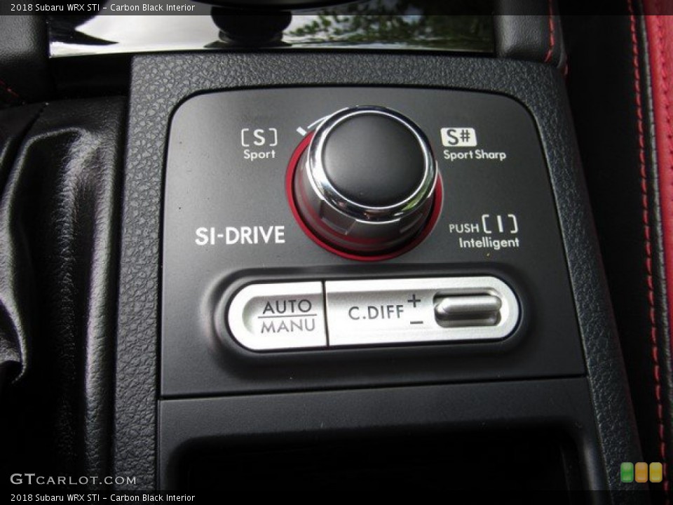 Carbon Black Interior Controls for the 2018 Subaru WRX STI #134615862