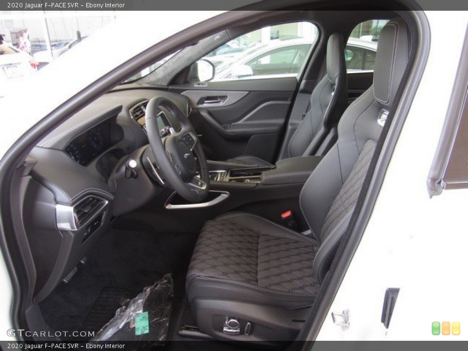 Ebony Interior Photo for the 2020 Jaguar F-PACE SVR #134618436