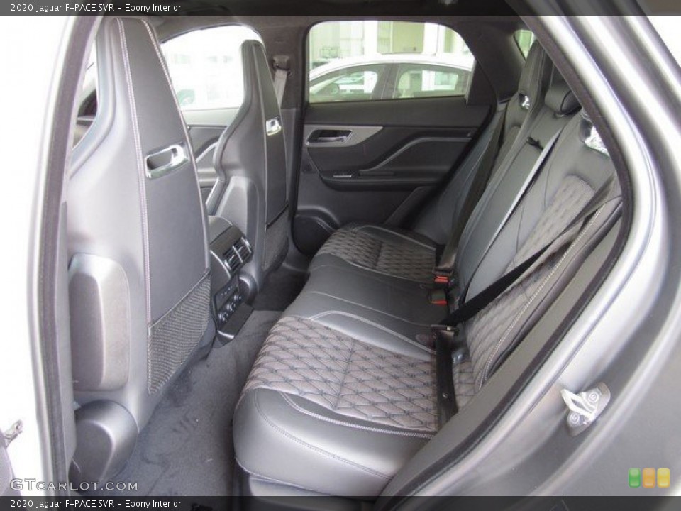 Ebony Interior Rear Seat for the 2020 Jaguar F-PACE SVR #134618563