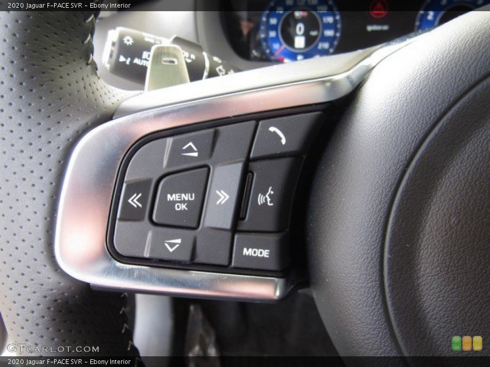 Ebony Interior Steering Wheel for the 2020 Jaguar F-PACE SVR #134618760