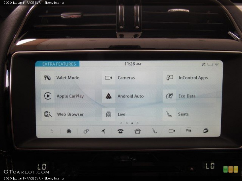 Ebony Interior Controls for the 2020 Jaguar F-PACE SVR #134618833