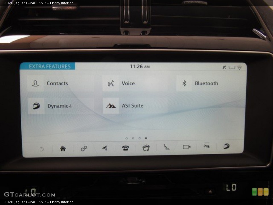 Ebony Interior Controls for the 2020 Jaguar F-PACE SVR #134618853