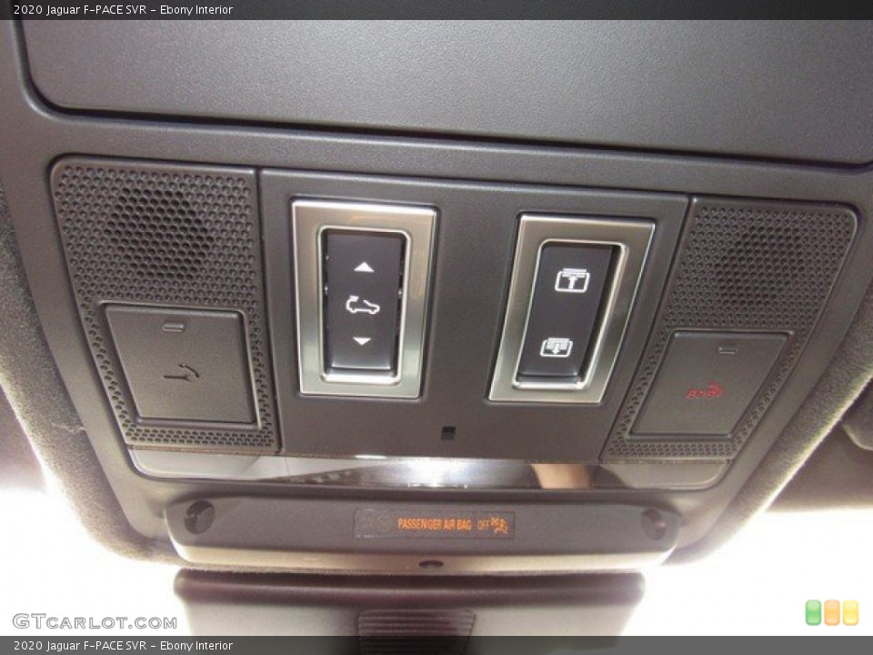 Ebony Interior Controls for the 2020 Jaguar F-PACE SVR #134618916
