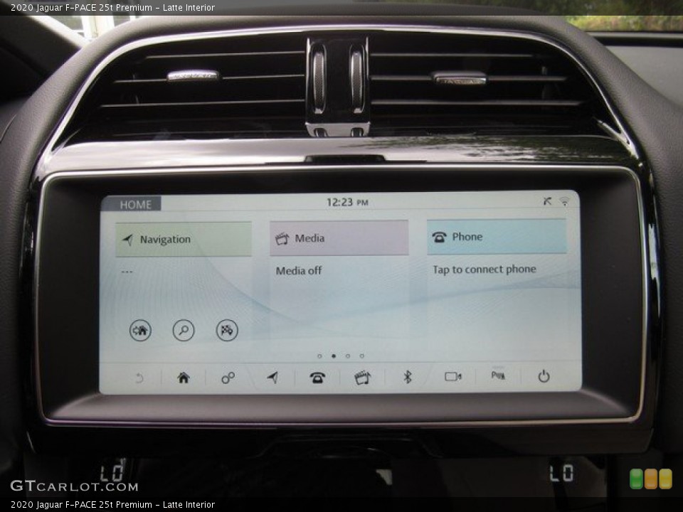 Latte Interior Controls for the 2020 Jaguar F-PACE 25t Premium #134619372