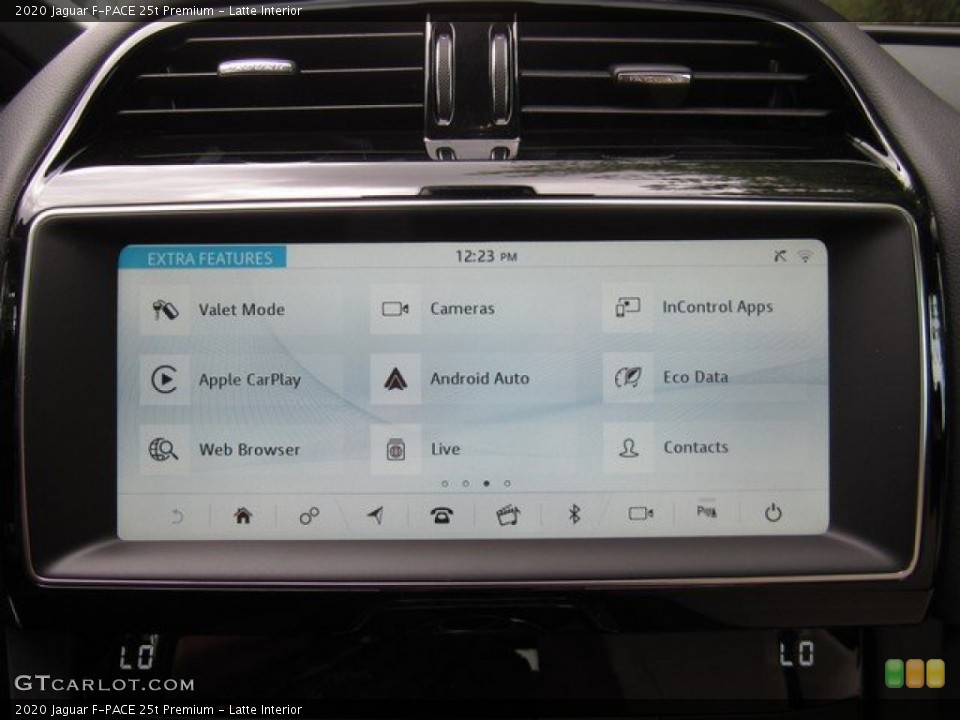 Latte Interior Controls for the 2020 Jaguar F-PACE 25t Premium #134619390