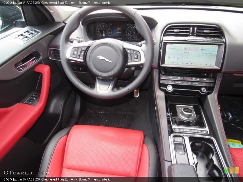 Ebony/Pimento Interior Dashboard for the 2020 Jaguar F-PACE 25t Checkered Flag Edition #134619693