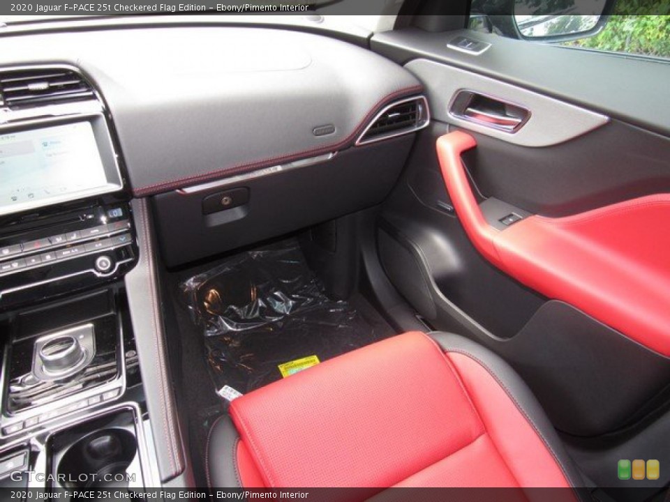 Ebony/Pimento Interior Dashboard for the 2020 Jaguar F-PACE 25t Checkered Flag Edition #134619708