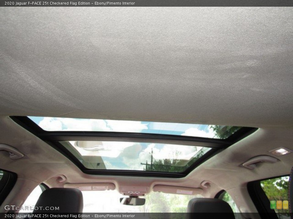 Ebony/Pimento Interior Sunroof for the 2020 Jaguar F-PACE 25t Checkered Flag Edition #134619747