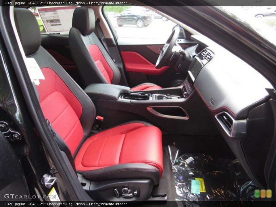 Ebony/Pimento Interior Front Seat for the 2020 Jaguar F-PACE 25t Checkered Flag Edition #134619789