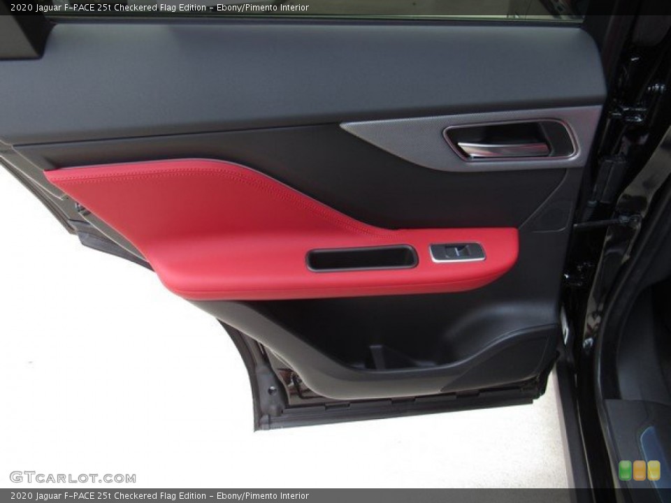 Ebony/Pimento Interior Door Panel for the 2020 Jaguar F-PACE 25t Checkered Flag Edition #134619843