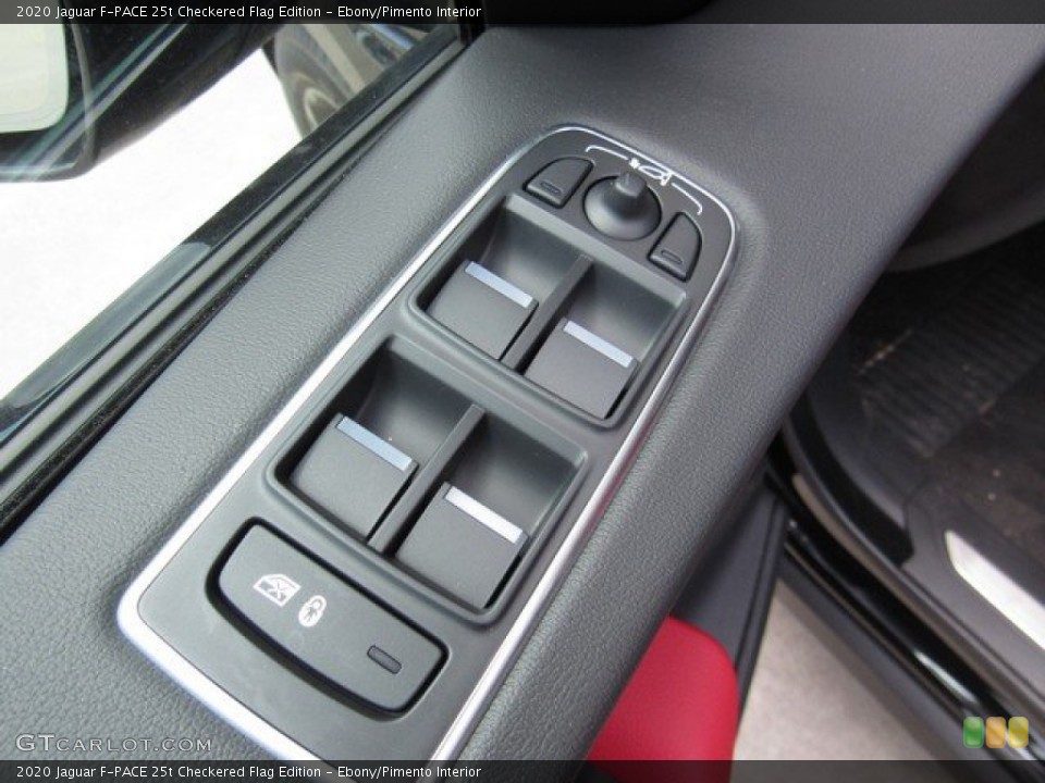Ebony/Pimento Interior Controls for the 2020 Jaguar F-PACE 25t Checkered Flag Edition #134619879