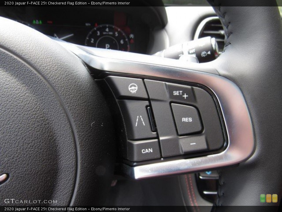 Ebony/Pimento Interior Steering Wheel for the 2020 Jaguar F-PACE 25t Checkered Flag Edition #134619945