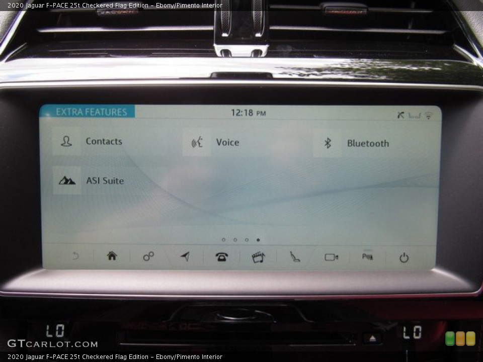 Ebony/Pimento Interior Controls for the 2020 Jaguar F-PACE 25t Checkered Flag Edition #134619996