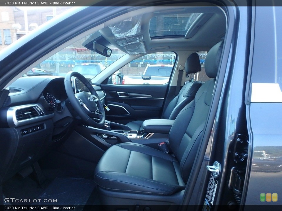 Black Interior Front Seat for the 2020 Kia Telluride S AWD #134620119