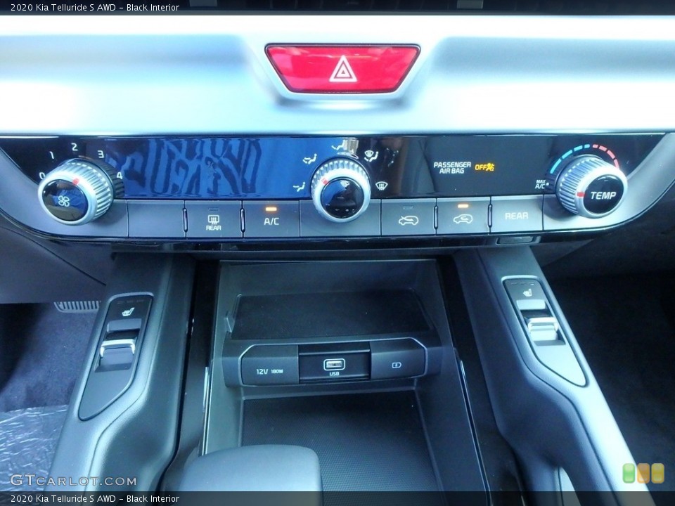 Black Interior Controls for the 2020 Kia Telluride S AWD #134620185