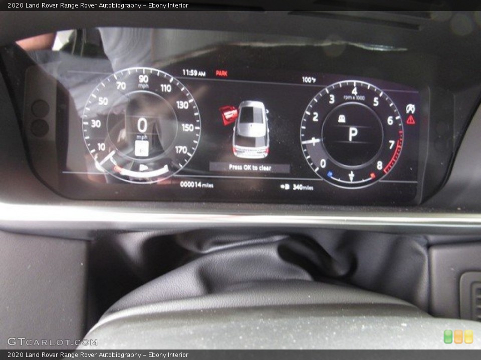 Ebony Interior Gauges for the 2020 Land Rover Range Rover Autobiography #134620491