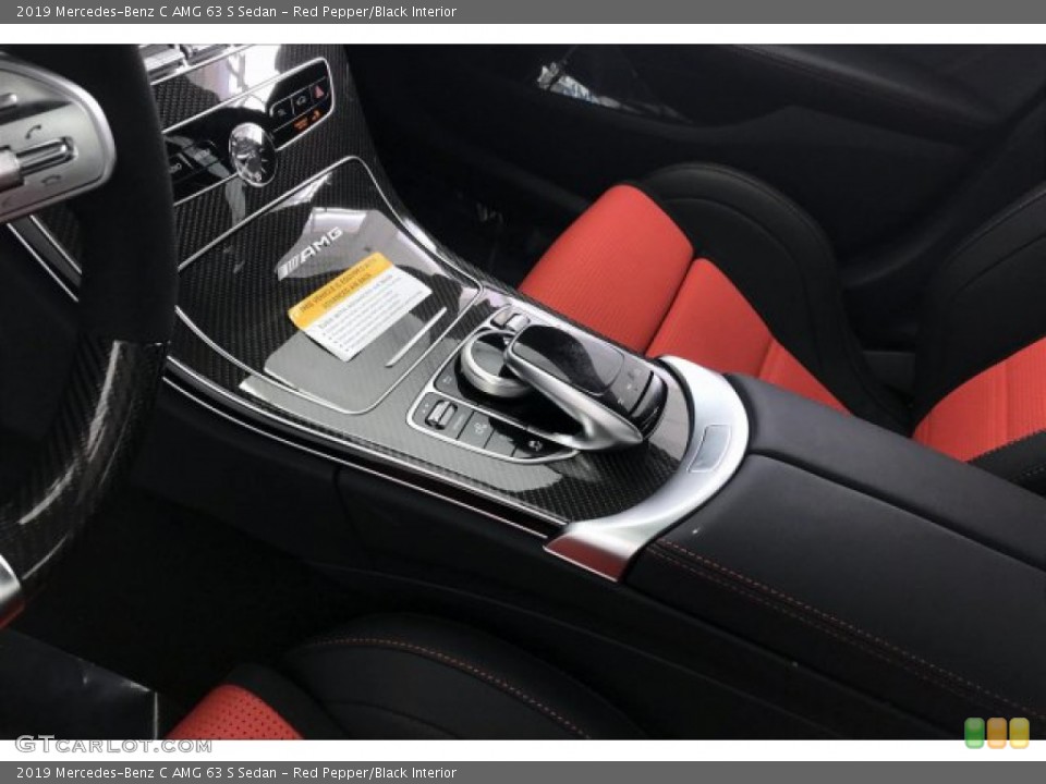 Red Pepper/Black Interior Transmission for the 2019 Mercedes-Benz C AMG 63 S Sedan #134621532